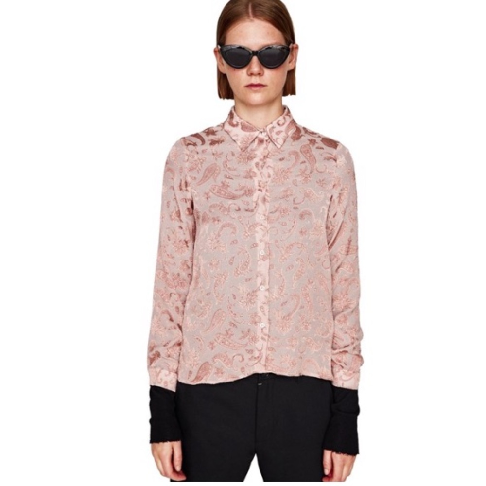 Zara Paisley Blouse
